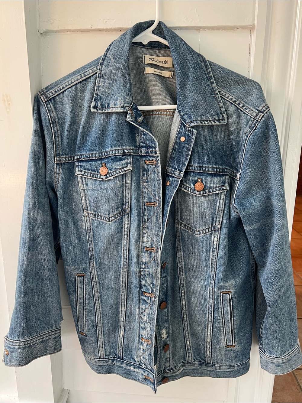 Madewell Classic Oversized Light Blue Denim Jacket
